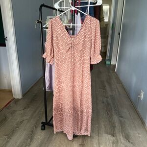 Abercrombie & Fitch Mauve Polka Dot Dress